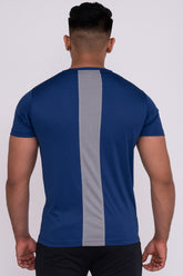 Solid Dye Round Neck T-Shirts Airforce Light Grey